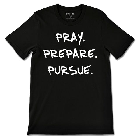 Classic Pray Prepare Pursue Tee - Black
