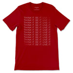 Think Be Live Tee - Red